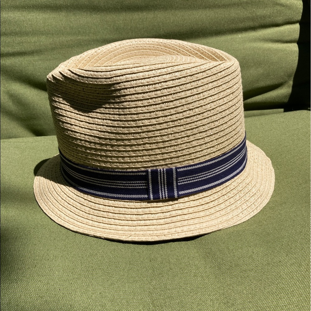 Crewcuts straw hat boys size large New